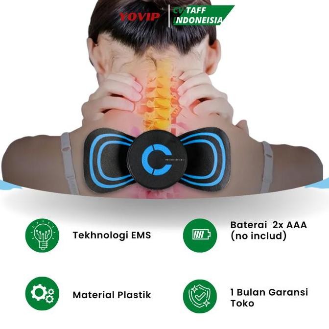 Produk Baru EMS Bio Elektrik Alat Terapi Pijat Leher Portable Rechargeable Massager
