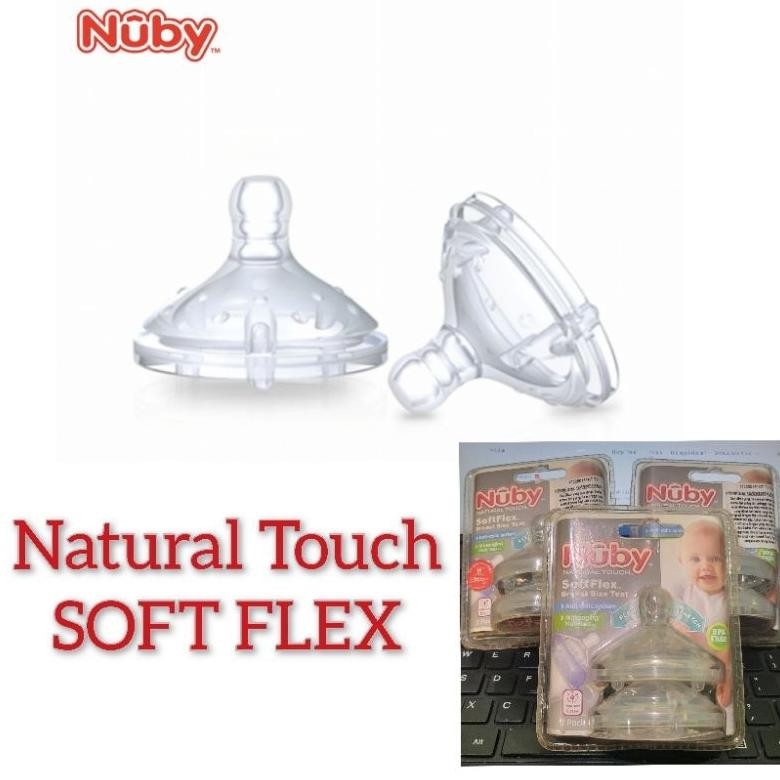 Nuby Silicone Teat Natural Touch Anti Colic System / Nipple Nuby