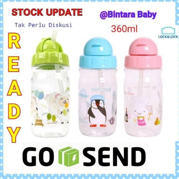 Botol Minum Sedotan Lock n Lock Original Bisfree / Straw Bottle Lock n Lock 360ml / sedotan penggant