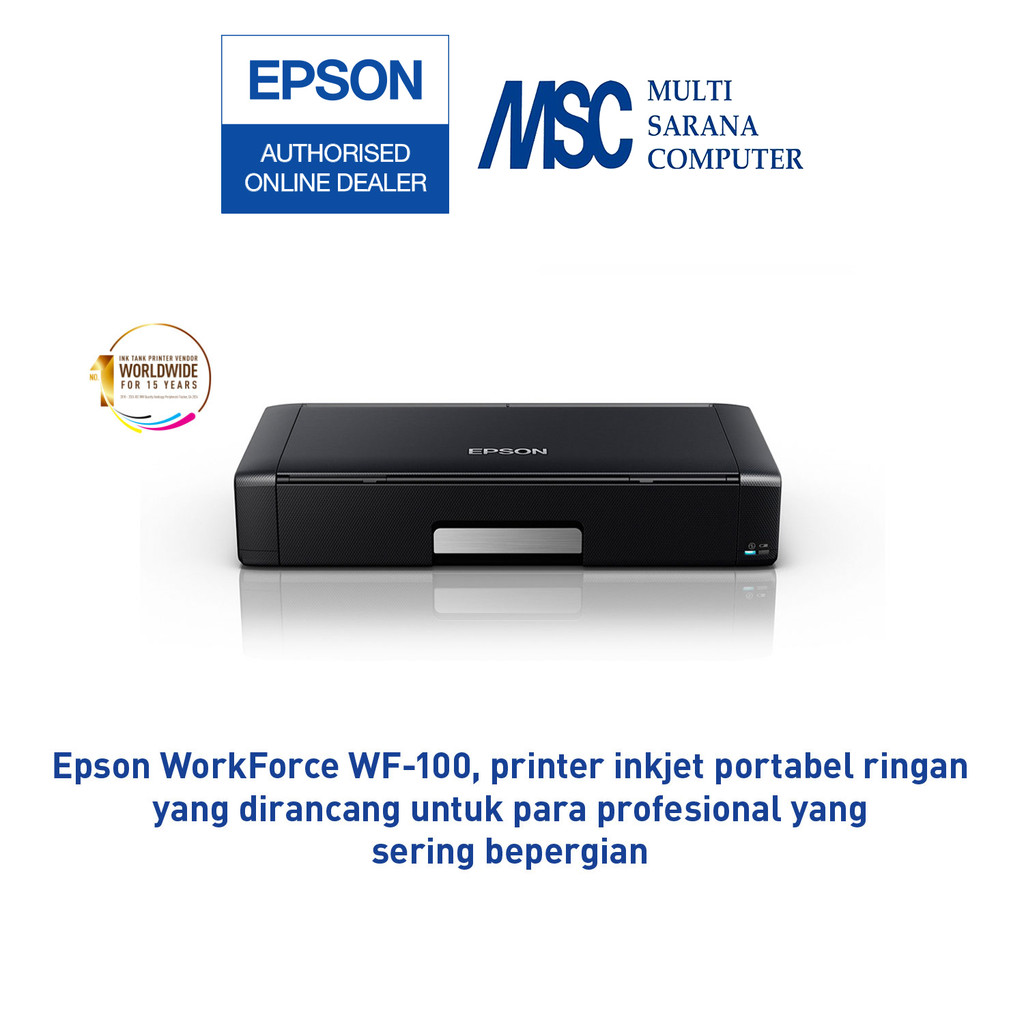 EPSON Printer WF-100 EPSON WF100 EPSON WF 100 Portable Garansi Resmi Printer Portable
