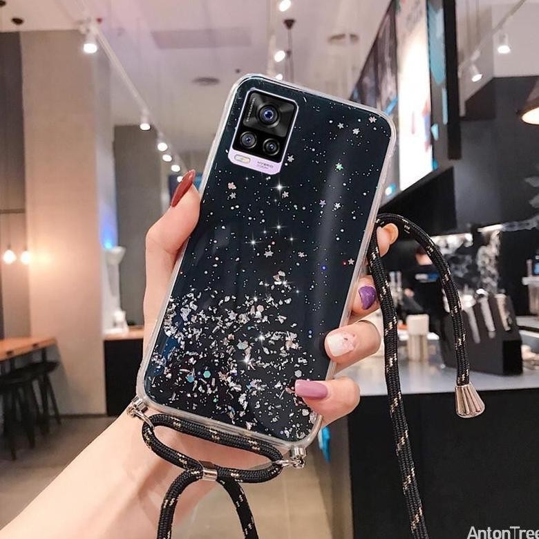 Diskon Samsung A10S/A20S/A20/A30/A50/A30S/A50S/A70/A80/A90 Case Tali Gantungan Nagita Gliter Lanyard