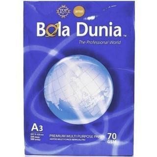 

Sp Kertas Hvs A3 70Gr Bola Dunia - Kertas A3 Bola Dunia 70 Gram