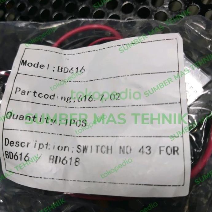 Terbaru (1) SWITCH BD616 DOLIZ BD 616 SAKLAR BD616 BOR CORDLESS DOLIZ BD616 sumbermte Segera Beli