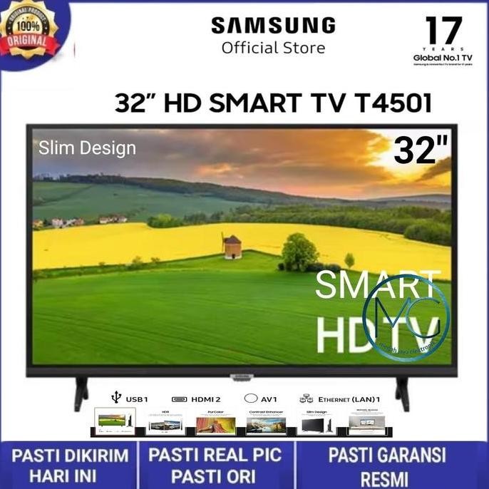 BEBAS ONGKIR - SAMSUNG 32T4501 LED TV 32 INCH SMART TV OS TIZEN HD DIGITAL