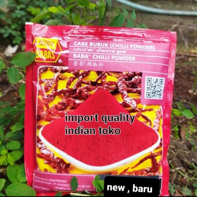 

>>>>>] BABAS CHILLI POWDER /babas / BABAS CABE BUBUK IMPORT 125 GRAM