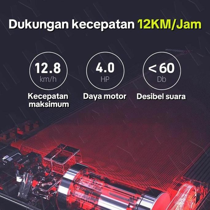 MY-HIZHOKA Treadmill Elektrik JC-700 Treadmill lipat treadmill portable alat olahraga di rumah Walki