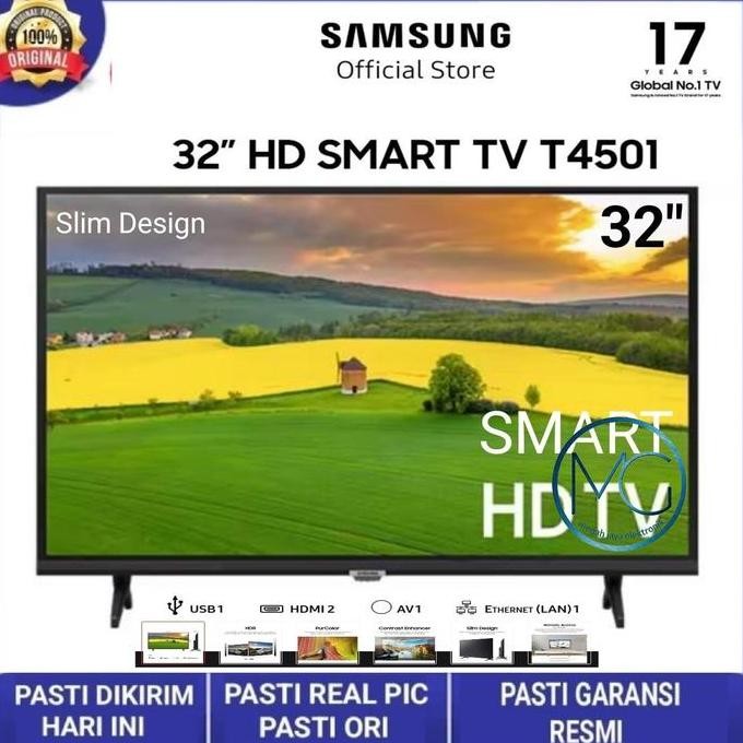 SAMSUNG 32T4501 LED TV 32 INCH SMART TV OS TIZEN HD DIGITAL