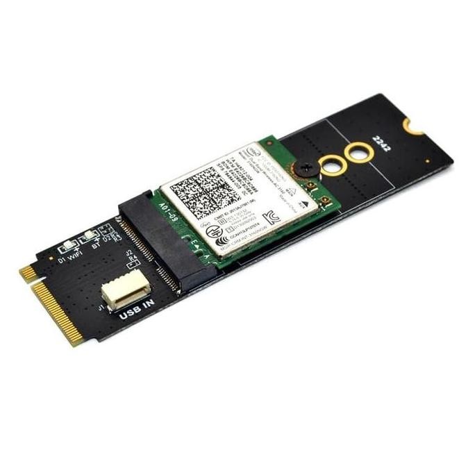 M.2 KEY-M to KEY A-E/E Adapter Riser Card for M.2 NGFF PCIE WIFI CARD Terlaris
