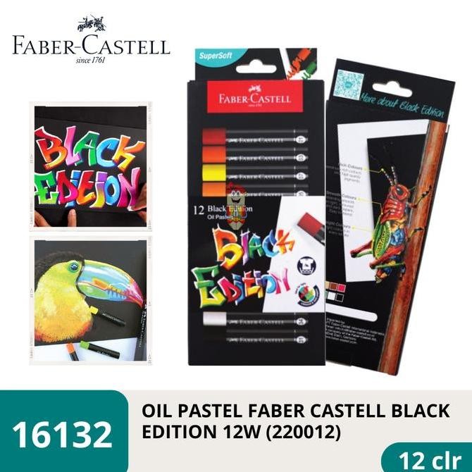 

------] Oil Pastel 12 Warna Faber Castell Black Edition Series