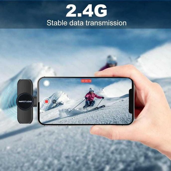 MIC HP Nirkabel FOR YOUTUBER LIVE TIKTOK mic nirkabel android Wireless Clip on Mic Microphone Dual M