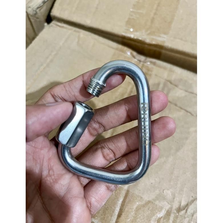 mailon rapid segitiga triangle carabiner safety screw lock for climbing rescue etc Nugi