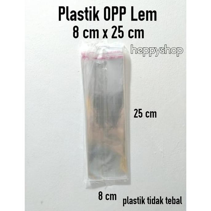

Produk Unggulan] Plastik OPP Lem 8 cm x 25 cm OPP Seal Plastik Undangan