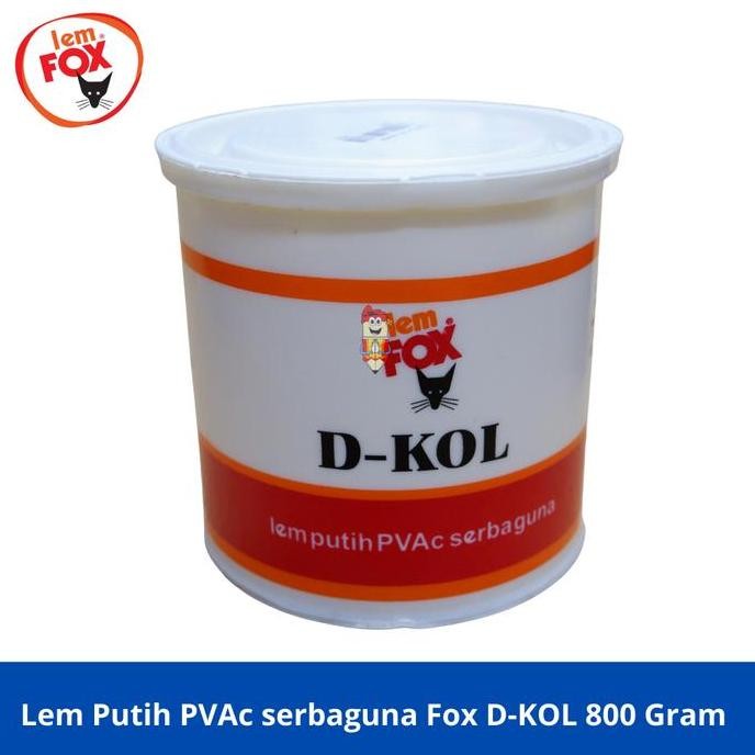

+%+%+%] Lem Putih PVAc serbaguna Fox D-KOL 800 Gram Original Bahan Dasar Slime