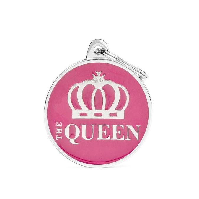 

TERBARU - MyFamily ID Tag - Circle "The Queen" | Personalized Cat Dog Tag