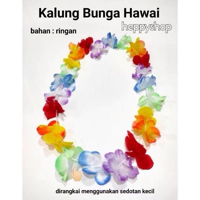 $$$$] Kalung Bunga Hawai, Kalung Penyambutan