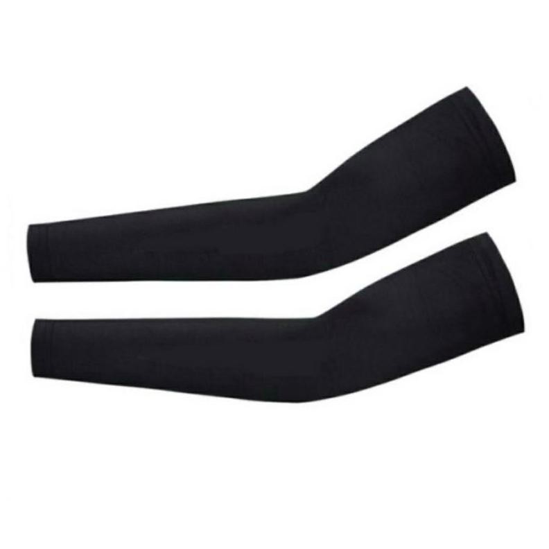 Manset Tangan Olahraga Pria Wanita / Manset Lengan Panjang Hitam Nugi