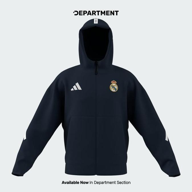 TERBARU - Jaket Bola Pria ADIDAS REAL MADRID ANTHEM KC3739 ORIGINAL