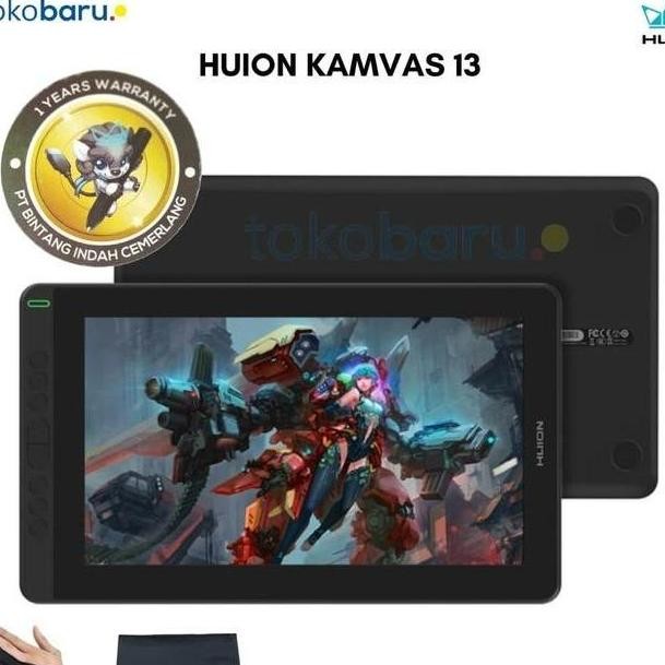 Huion Kamvas 13 - Tablet Display Bonus ProGlove dan Softcase (GS1331)