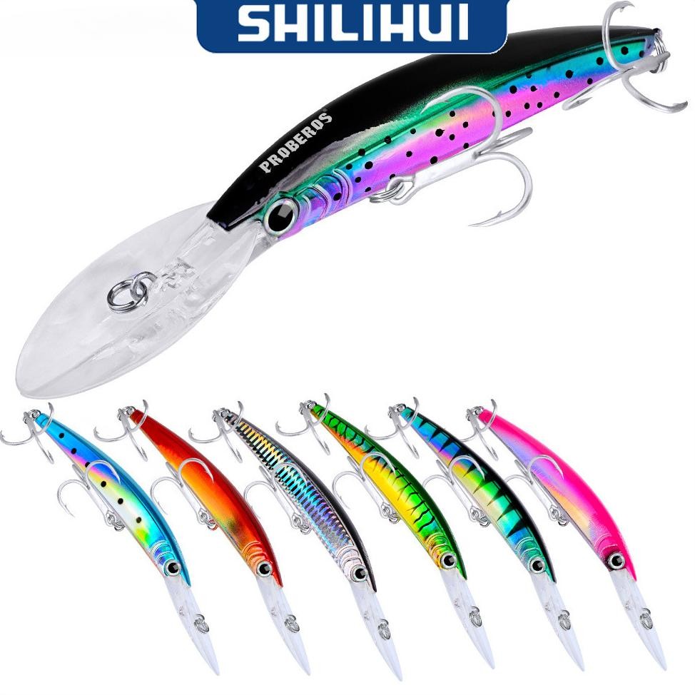 Lure Minnow Proberos 17cm 27g Memancing Umpan Casting Laut Umpan Ikan Plastik Minnow Floating Deep N