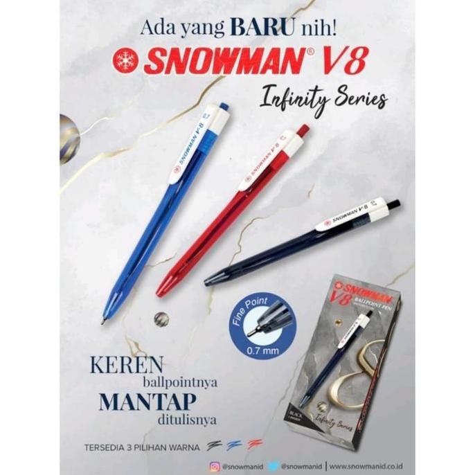 

Ready stock] Pen Snowman V8