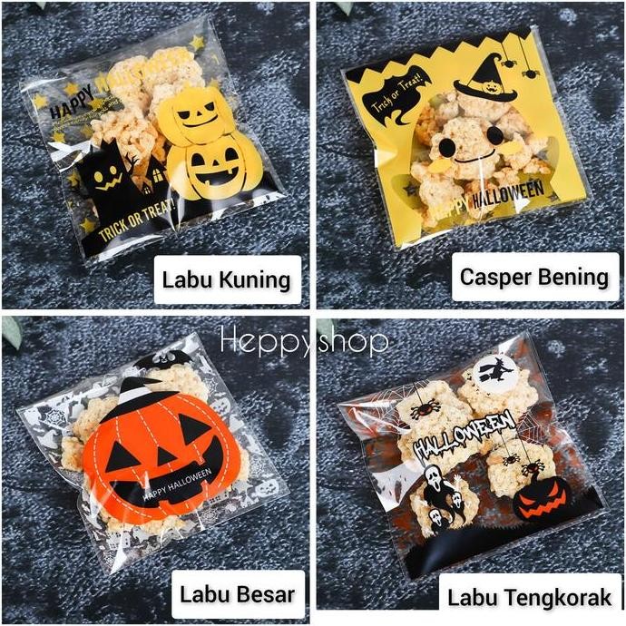 

Silahkan Order] Plastik Motif Halloween Bungkus Kantong Kemasan Kue Biskuit Cookies