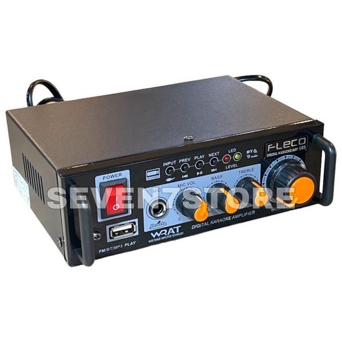 Promo Power Amplifier Bluetooth Fleco D-05 Ampli Karaoke Mini Digital Stereo Mixer COD