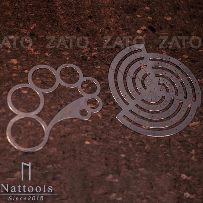 

TERBARU - Nattools drawing template ruler - leather tools