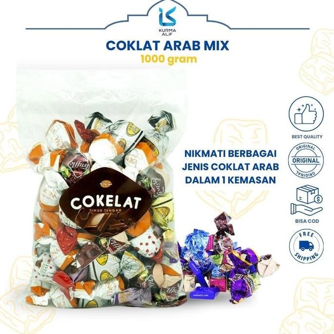 

COKLAT ARAB MIX 1 KG COKELAT OLEH OLEH HAJI UMROH