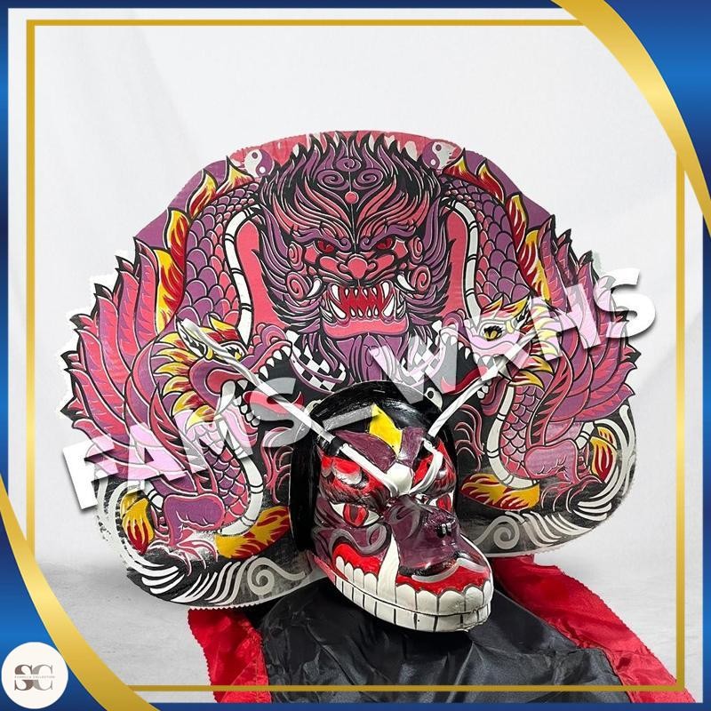 Desain Baru - Barongan Anak Ukuran Jumbo Spons Devil Barongan Spons Barongan Merah Barongan Zh15