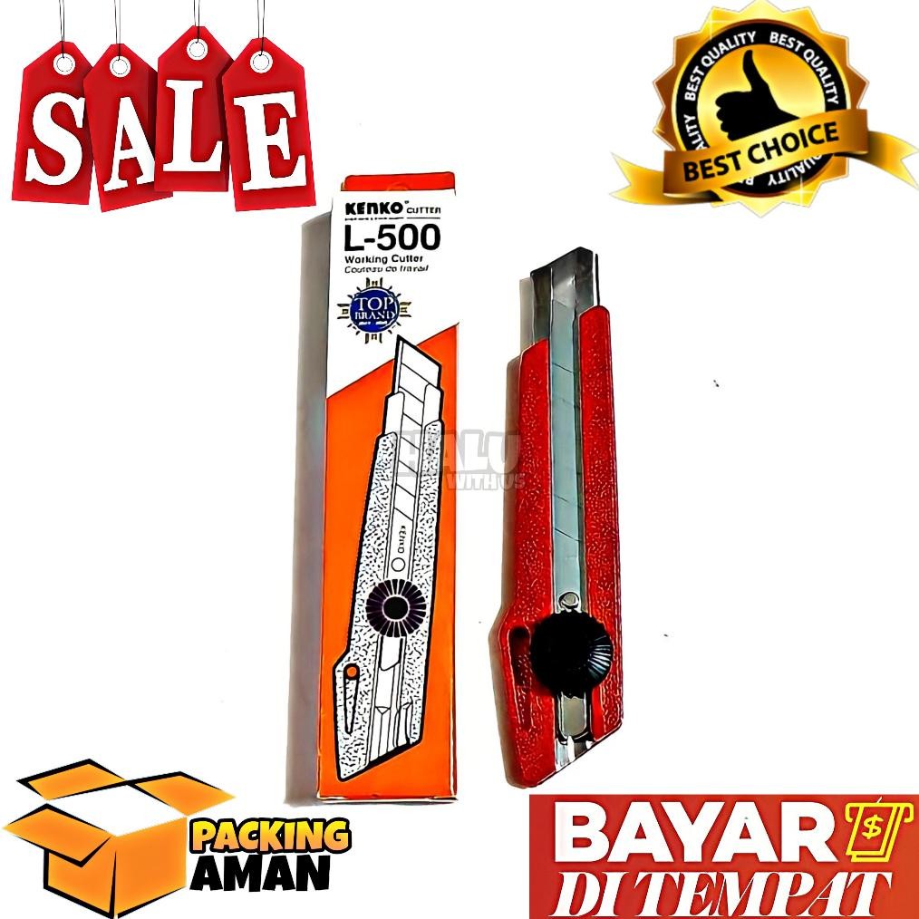 

Readyy!! (BISA COD) PROMO 1 PCS CUTTER BESAR KENKO L-500 / PISAU BESAR KENKO ORIGINAL