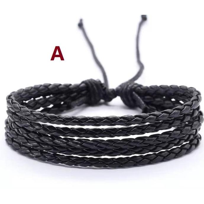 [original] gelang kulit asli pria wanita trendy vintage fashionable [terlaris] [terbaik]