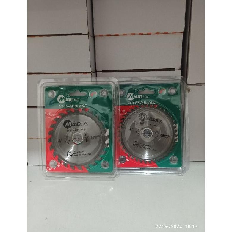 Paket 2Pcs Mata Gergaji Gerinda Bulat Belah Dan Potong Kayu Terbaru