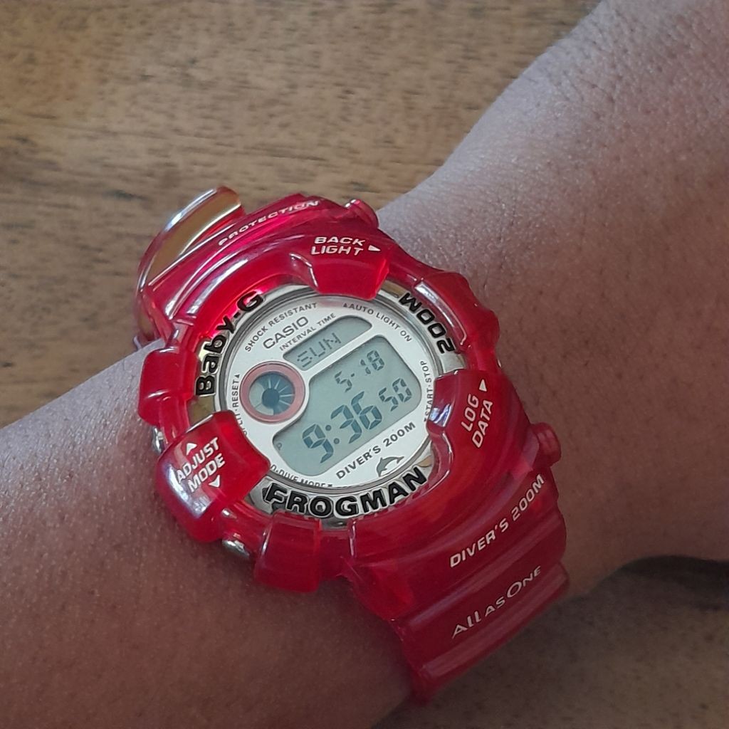 Jam tangan original CASIO Baby-G FROGMAN BGW-104K-4 WCCS Super rare