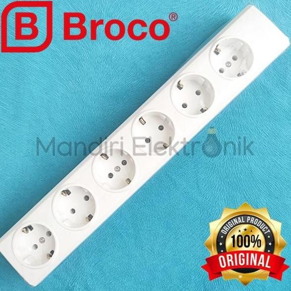 Stopkontak Broco 6 Lubang 15360 - Stop Kontak Broco Arde 6 Lubang 15360 Terbaru