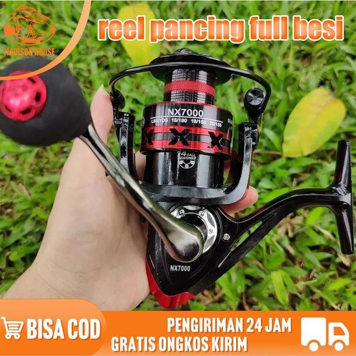 FT (COD) reel pancing full besi/reel pancing murah kuat/ril pancing pul besi/Ril Pancing Pul Besi/re