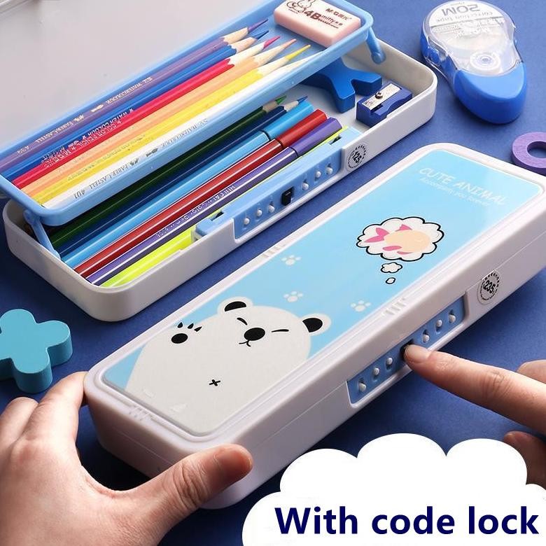 

Readyy!! Kotak Pensil 2 Tingkat Anak-Anak dengan Sandi / Password Model Terbaru