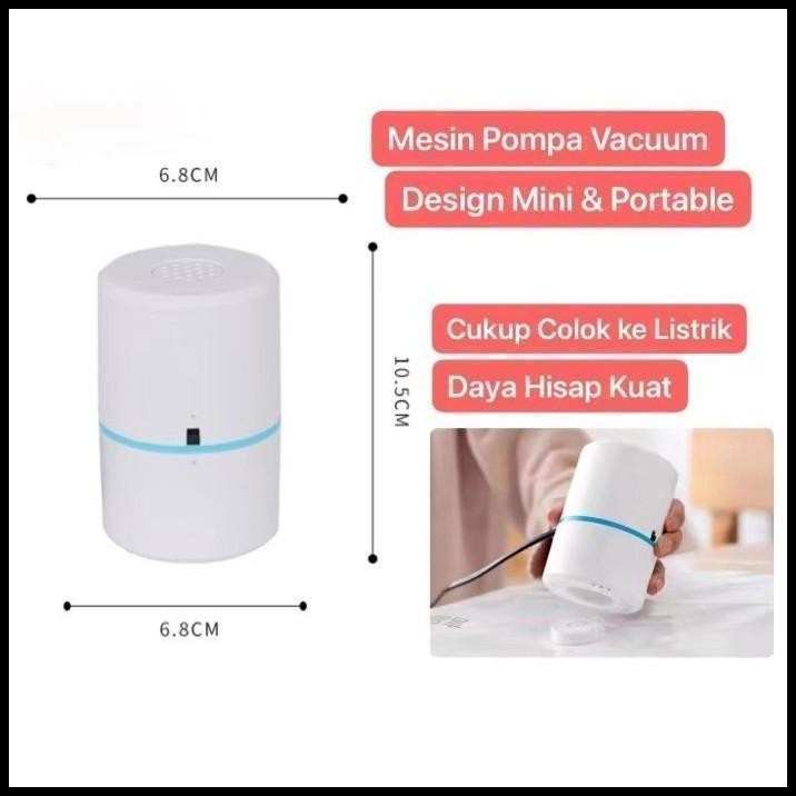 Mesin Alat Pompa Plastik Vakum Baju Colokan Listrik Elektrik Praktis