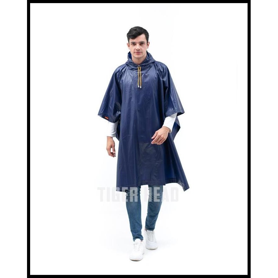Jas Hujan PONCHO DEWASA PRIA WANITA Tiger Head Poncho Big Top 68205