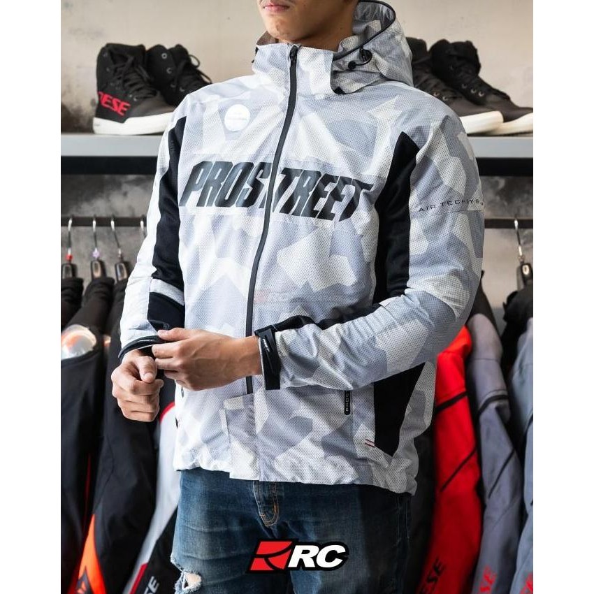 Jaket Motor - Prostreet Spectre Air Tech with Protector Camo Reflective Original
