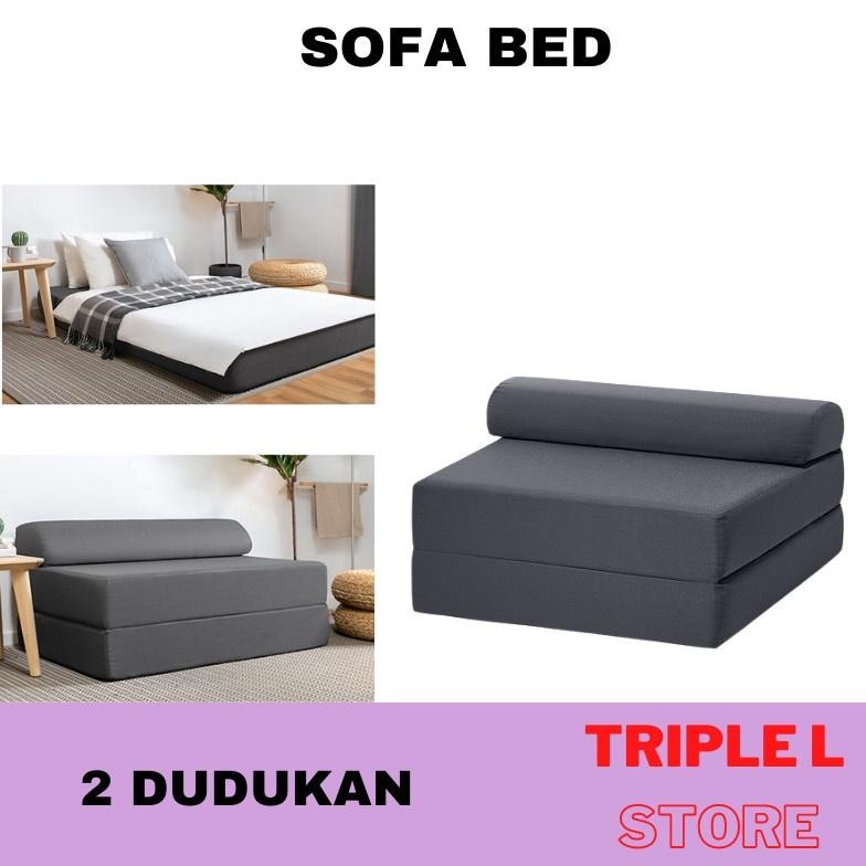 Terlaris Sofa Bed Sofa Lipat 2 Dudukan Sofa Tempat Tidur Lebar 120 Cm Nykil