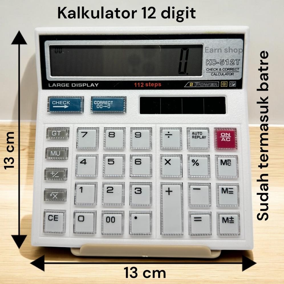 

Readyy!! Kalkulator Citizen CT-512T kalkulator 12 digit ukuran sedang Kalkulator Dagang CT 512T