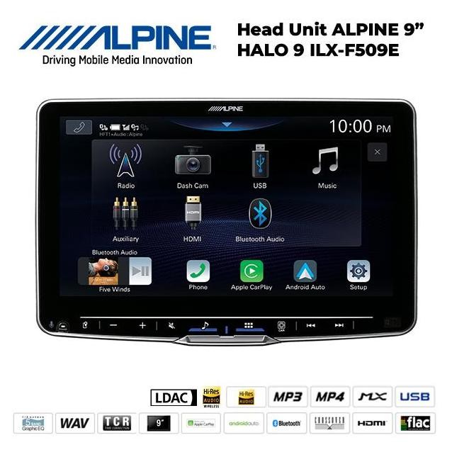 Head unit Alpine ILX F509E Halo9 ilx f 509e