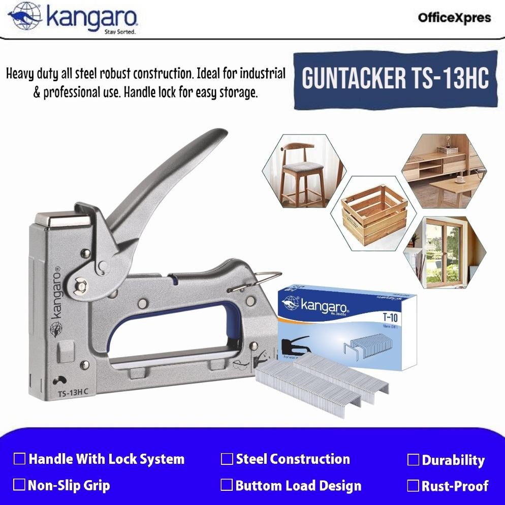 

Readyy!! Stapler Tembak Jok Kulit Motor / Isi Stapler Gun / Hekter Tembak / Isi Stapes T10 / Gun Tacker / Guntacker TS-13HC KANGARO