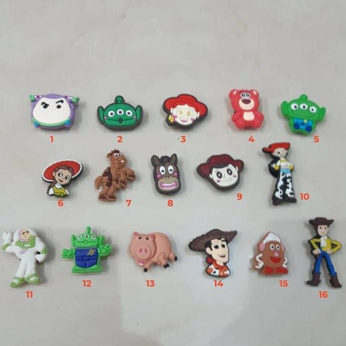 New  4 pcs pin aksesoris sandal croc shoe charms toy story disney woody