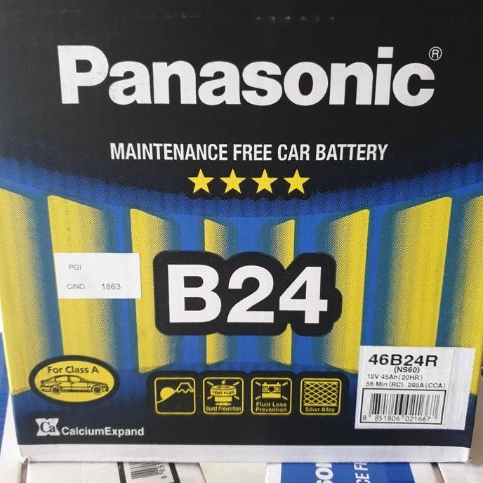 Aki Mobil PANASONIC MF NS60 45Ah murah