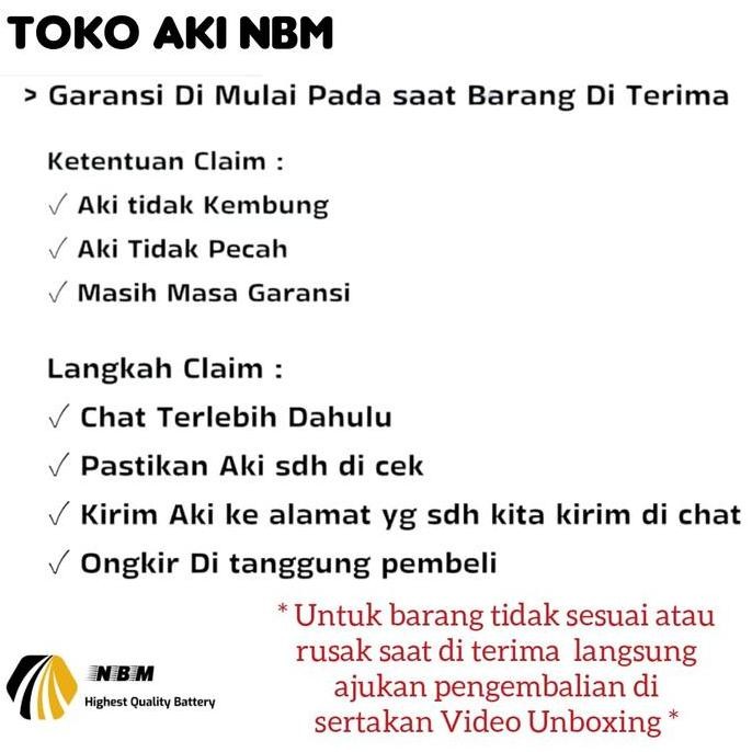 Aki Mobil Avanza/Rush/Taruna/Xenia/Escudo GS Gold Star NS60 Premium 45 Ampere murah