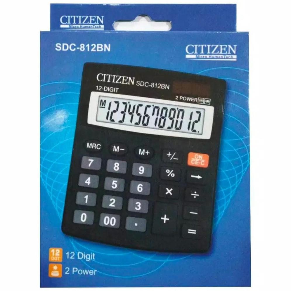 

Readyy!! Kalkulator 12 Digit Angka CITIZEN SDC 812 - Calculator Digital