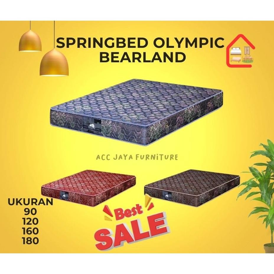 Terlaris Kasur Springbed Olympic Bearland Kasur Saja Atau Full Set Divan