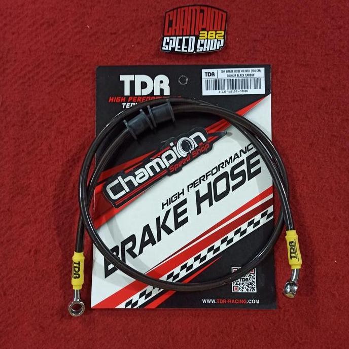 Selang Rem TDR 100cm 100 cm Black Carbon Vario 110 Karbu Beat Karbu