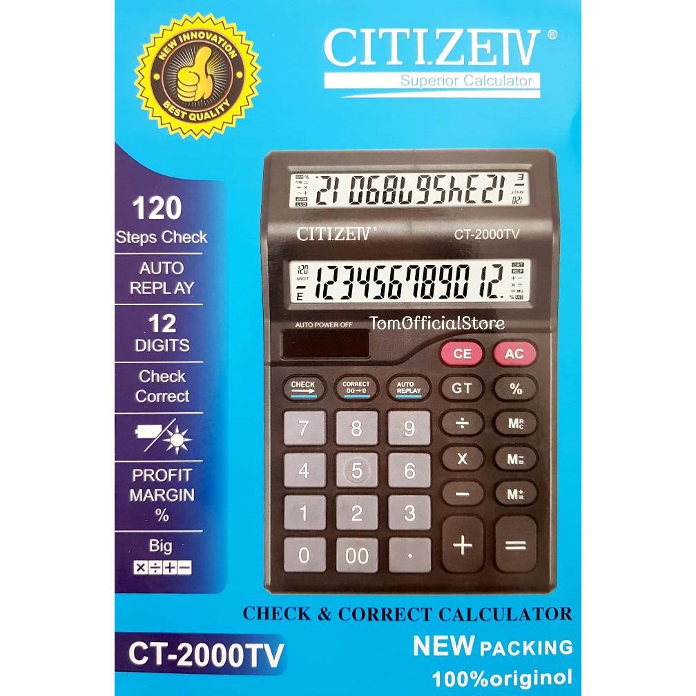 

Recomend Kalkulator 2 Layar CT-2000TV 12 Digit - Calculator Check Dual 2 Power .,